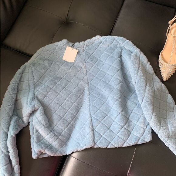 ZARA BLUE SWEATER - Picture 6 of 8